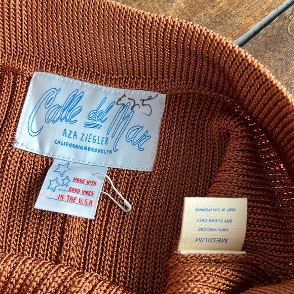 Calle Del Mar Aza Ziegler made with good vibes in USA knot flare bottom pants - Picture 4 of 16